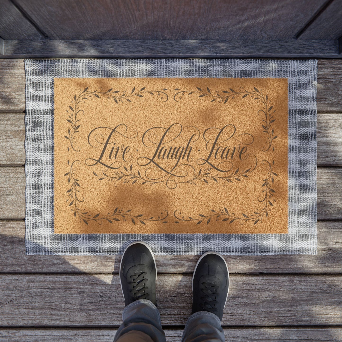 DoorMat - Live Laugh Leave