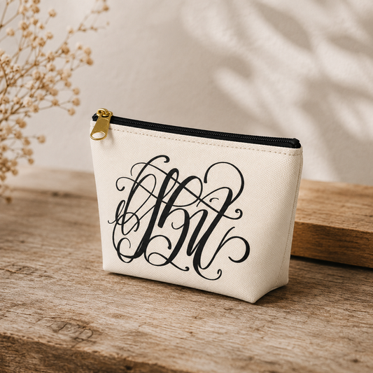 Calligraphy "Shit" Accessory Pouch