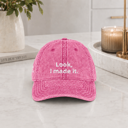 Look, I Made It. Embroidered Vintage Cap