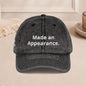Made an Appearance. Embroidered Vintage Cap